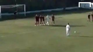 Gheorghe Hagi's son's great free kick