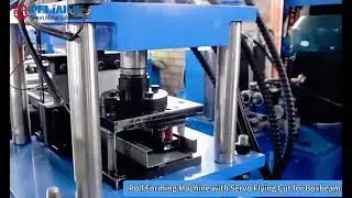 roll forming machine with Servo fly cut for boxbeam