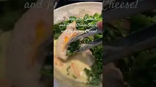 Pork chops for dinner #shortvideo #food #cooking  #music #highlights #pork #delicious #soup