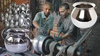 How Silver Vessels are made| Manufacturing Process  Metal Item Utensils Casting Skills