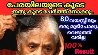 80 വയസിലും ഒറ്റ വെളുത്ത മുടിപോലും കാണില്ല| Effective Hair Dye | Hair Dye Malayalam #trending 