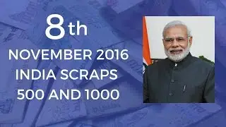 Rs 500 and 1000 rupee notes banned in india - Modi/ मोदी जी ने 500 व 1000 के नोट बंद किये