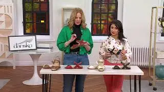 Dansko Leather Adjustable Ankle Strap Sandals-Candace on QVC
