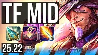 TWISTED FATE vs MEL (MID) | Godlike | EUW Master | 25.22