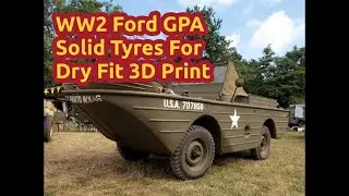 WW2 RC 1:8 Scale Ford GPA Amphibious Vehicle Solid Tyres For Dry Fit 3D Print