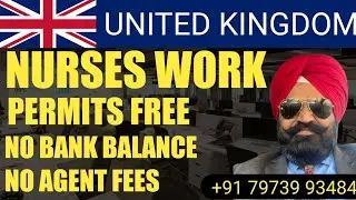 Nurses Work Permits Free No Balance No Agent Fees