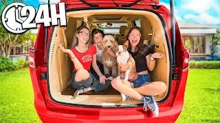 PASSAMOS O DIA INTEIRO NO CARRO - 24 HORAS NO CARRO COM A FAMÍLIA INTEIRA