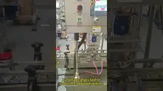 Automatic Almond Paste Glass Jar Twist Off Cap Vacuum Capping Machine