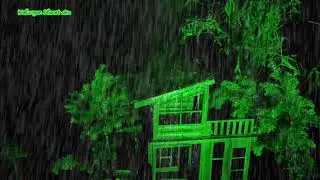 ⛈️🏠 Heavy Rain on Roof with Thunder | Cozy Storm Sounds for Deep Sleep