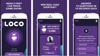 [HINDI] LOCO Game 2018 | Earn 100 % Real Money online on Live Trivia Game show 