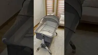 Review Shoppee - Baby Portable Crib. Kukuh & Affordable! Subscribe for more! #shorts #shoppee #baby