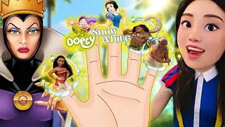 Moana & Snow White Finger Family | Nursery Rhymes | DoReMi Kids Songs