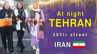 Iran Walking tour in 30 Tir Street, Tehran- Street Foods- Tourism Vlog