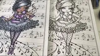 Watch me color with polychromos in Adult Coloring Books