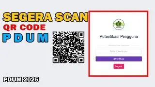 SEGERA SCAN QR CODE Authenticator PDUM - Login dengn Kunci Authenticator PDUM