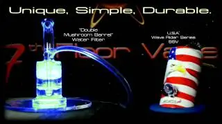 ELEV8 Glass - Double Mushroom Barrel Water Filter