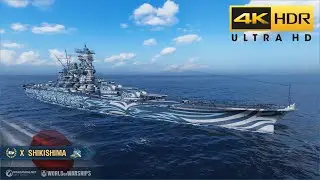 WoWs - SHIKISHIMA #1216 | BRAWL BATTLE | 4K HDR 60 FPS #wows #worldofwarships #subscribe