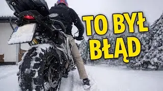 Zima + motocykl ❄️🏍️ Czy DA SIĘ jeździć w śniegu?