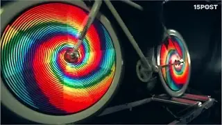 Estas luces convierten las ruedas de tu bicicleta en una pantalla LED - 15 POST