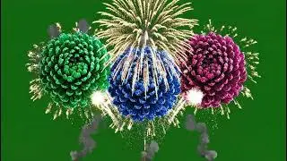 Intense Diwali Green Screen Video Overlay: Explosive Fireworks VFX for Editors
