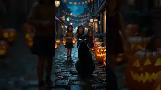 Lonely Halloween Cat &ndash; A Sad Short Story 🐈&zwj;⬛🎃💔 #ai #shortsfeed