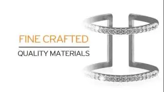 Micropave Crystal Spacer Ring - SuperJeweler.com