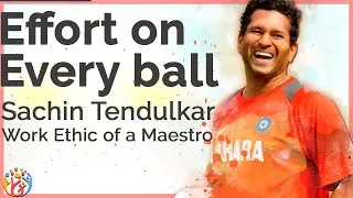 Sachin Tendulkar WORK ETHIC: Effort on Every Ball. HJ 😎