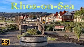 Walking Tour Rhos-on-Sea During COVID-19 Lock-down in 4K