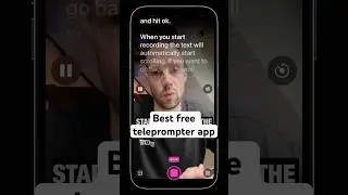 The best free iPhone teleprompter app to record video📱