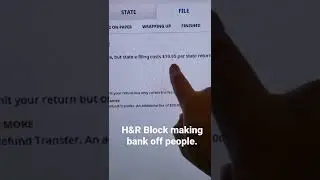 H&R Block Ripping People Off