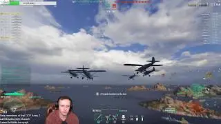 World of Warships - german aircraft carrier Weser in action