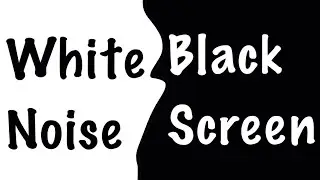 White Noise Black Screen for Sleep, Study, Focus & Velvet Relax Touch