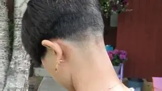 Bowl cut/ micro-bob/ pixie/ buzzed nape