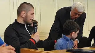 Хабиб Нурмагомедов объяснил семилетнему мальчику, как стать чемпионом UFC (субтитры)