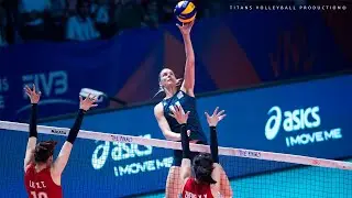 Top 15 Powerful Volleyball Spikes by Andrea Drews - Lefty | 2017 Women's World Grand Champions Cup