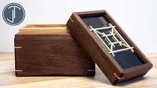 How To Build A Recipe Card Box with Kumiko & Epoxy Resin | Woodworking Project
