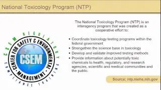 definition - National Toxicology Program (NTP)