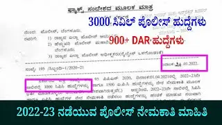 police new recruitment 2022 | civil police constable new notification 2022 |KSP new recruitment 2022