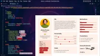Coding a fully Responsive User About Page using 12 column grid system. Asmr keyboard🎹 + Lofi ❤🔥