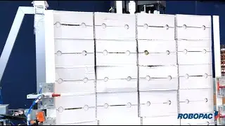 Vertical Corner Board Applicator for Automatic Stretch Wrappers - 12 Warehouses - Robopac USA