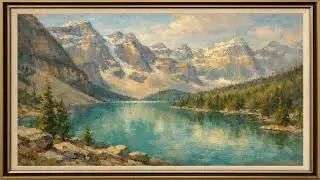 Moraine Lake, Canada | Timeless Impressionist Cityscape | Frame TV Art