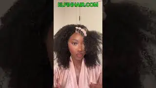 Half Up Half Down Tutorial: 3 In 1 Invisible Half Wig Kinky Curly
