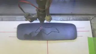 Watch Us Laser Cut Our Faceplate for Batman vs Superman