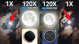 Vivo X300 Pro против Vivo X200 Pro 120X MOON 🌙 Сравнение тестов Zoom