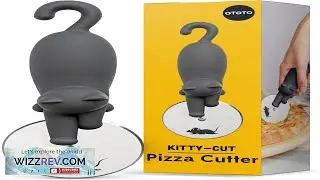 OTOTO Kitty Cut Pizza Cutter Wheel Pizza Cutters Stainless Steel Funny