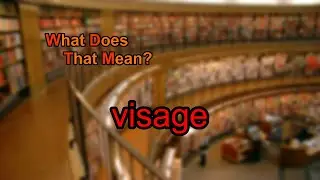 What does visage mean?