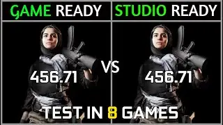 Game Ready vs Studio Ready Drivers (456.71) Test in 8 Games