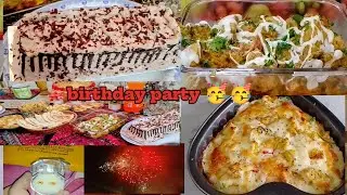 Birthday party  menu# chicken malie tikka handi#choclate cake#tikka pizza#viral birthday party menu