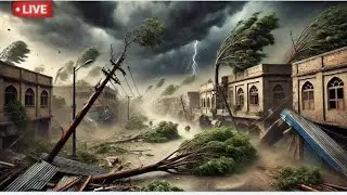 10 terrifying minutes in Spain!! Storm Claudia is making its way in, and wreaking havoc in Ayamonte