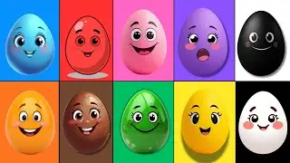 Huevos De la granja ! Aprende los Colores con los Huevos en la Granja de Zenon❤️🩷🩵💚💜